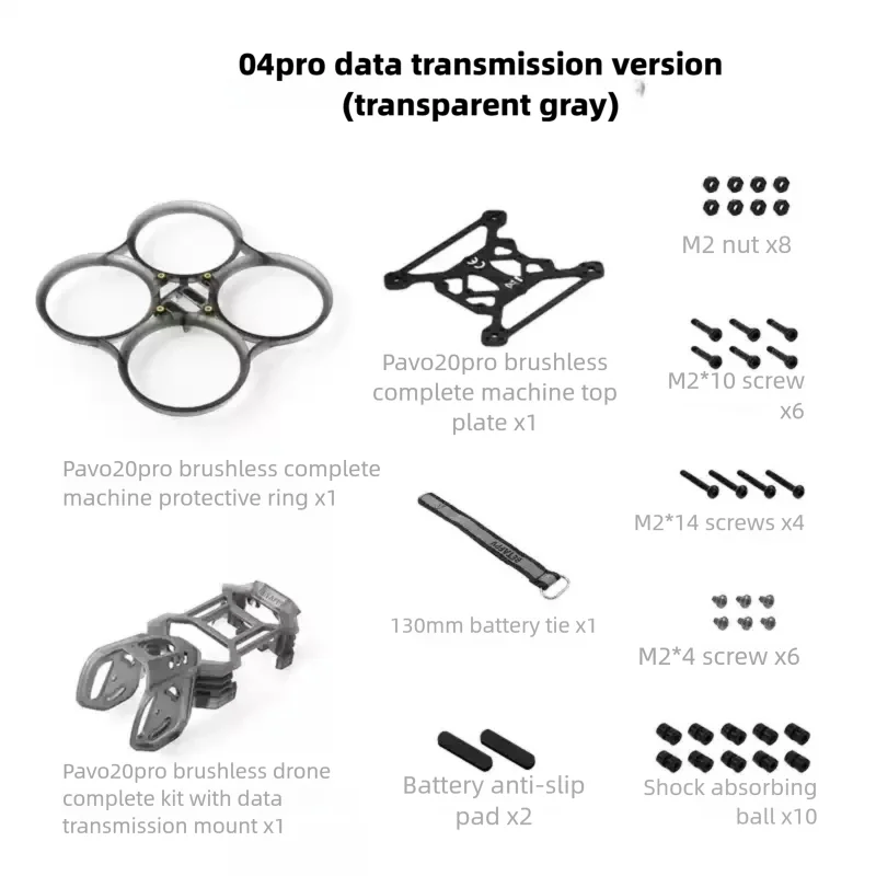 Pavo20 Pro Crossover Machine Rack Compatible with O3 O4Pro Sky End Brushless Racing Drone BETAFPV
