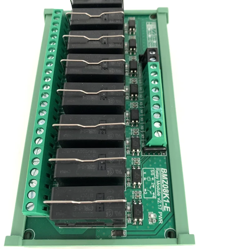 Imagem -04 - Módulo Pluggable Isolado Optocoupler do Relé do Ruído-trilho Capacidade do Contato Máximo 16a Sinal do Disparador 1.8v 3.3v5v 12v 24v 8ch