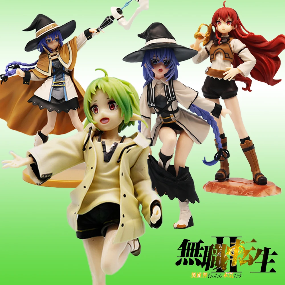 Figura de acción de mago Roxy Migurdia Mushoku Tensei: figura de Anime de reencarnación sin voz PVC colección para adultos modelo muñeca Juguetes