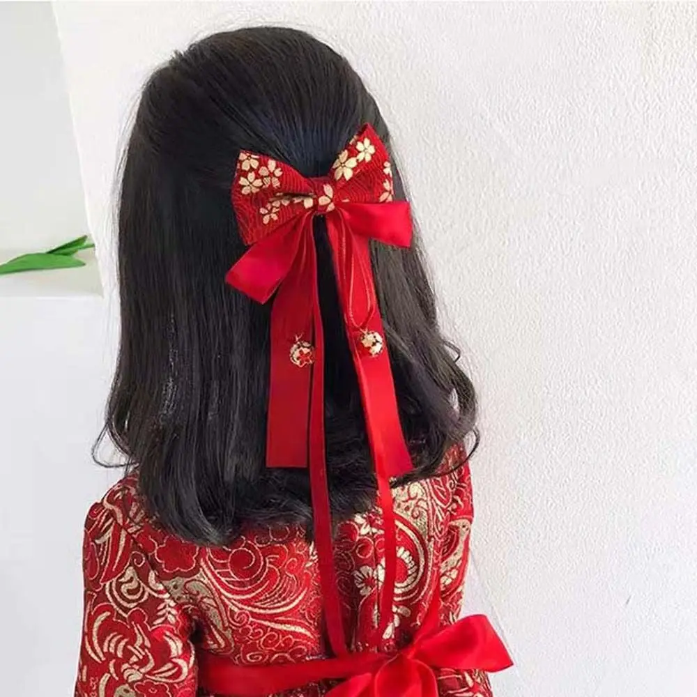 

Hanfu Headwear Headdress Hair Accessories Bowknot Chinese Hair Clips Bow Hair Hoop Chinese New Year Hairpins Hair Rope