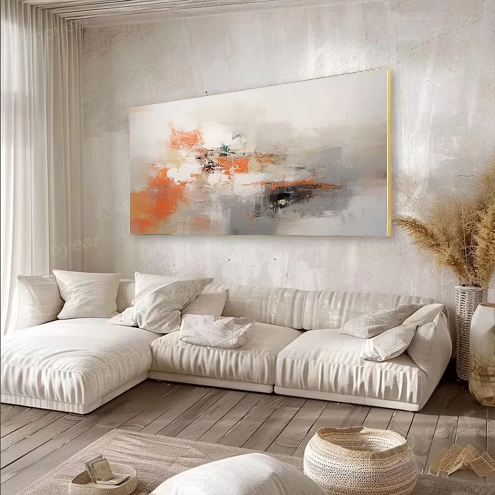

High Quality Pure Handmade Abstract Gold Foil Oil Painting Large Acrylic Canvas Art Home Decor Wall Art Picture for Living Room