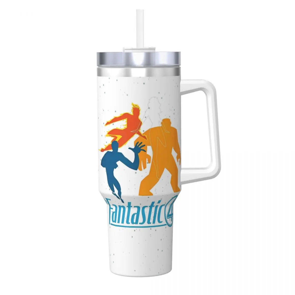 

Фантастическая четырехстая пляжная кофейная кружка из нержавеющей стали с соломинкой и крышкой, кружки на 40 унций, бутылка для холодной и горячей воды