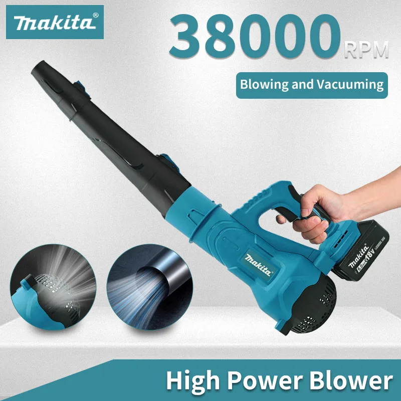 ماكيتا 38000 دورة في الدقيقة منفاخ هواء لاسلكي بدون فرش يده ورقة نفاثة توربو منفاخ أداة السلطة لبطارية ماكيتا 18 فولت