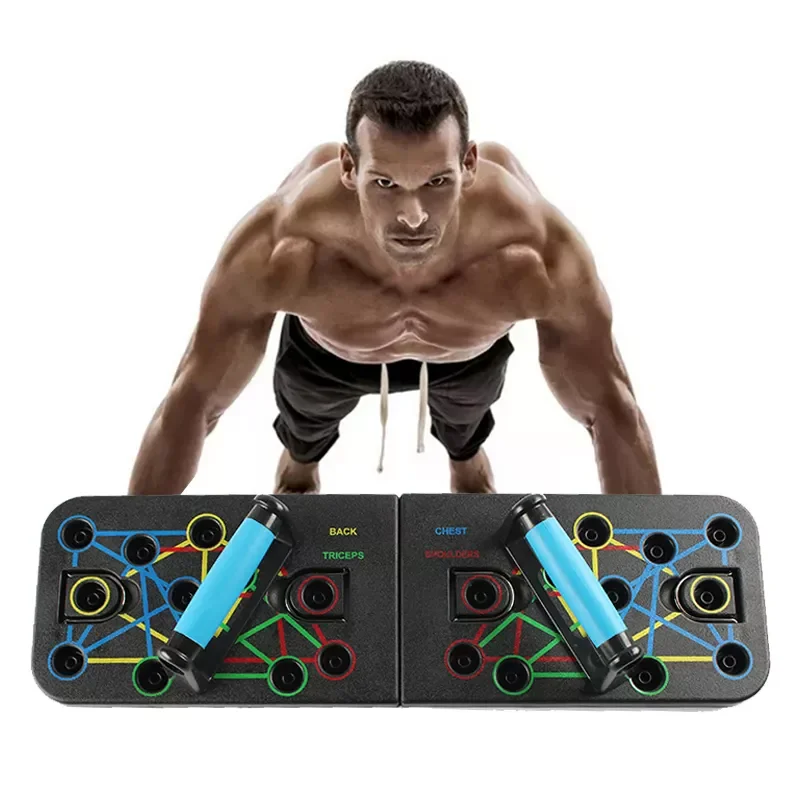 

Push-Up Fitness Board Nylon + Steel Tube+ Latex tube home use strong support Exercise Training black