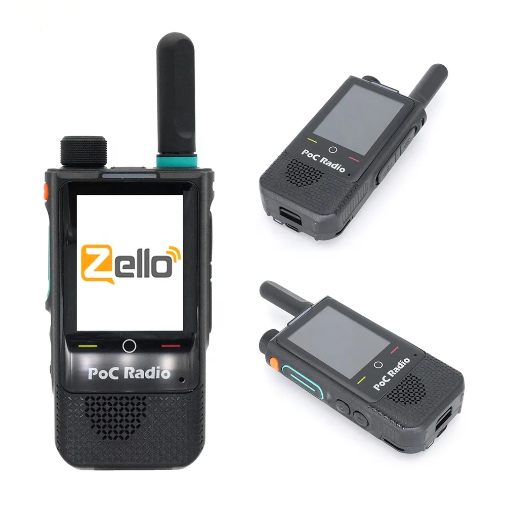 

B6 POC Intercom Unlocked Android 4G Walkie Talkie With 4800mAh Supports WIFI & For Bluetooth CDMA/WCDMA/FDD-LTE For Radio