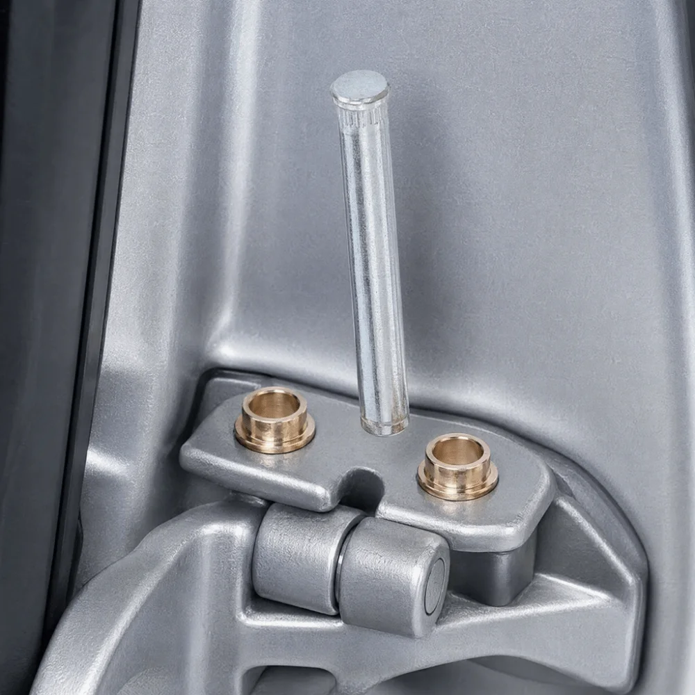 Metal Door Hinge Pin Kit Silver 55074591, 55076192 Hinge Bushing Kit Hinge Bearing Insert for Jeep Grand Cherokee 1994-1998