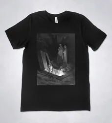 Gustave Dore T-shirt The Divine Comedy Inferno Engraving Dante Alighieri Hell