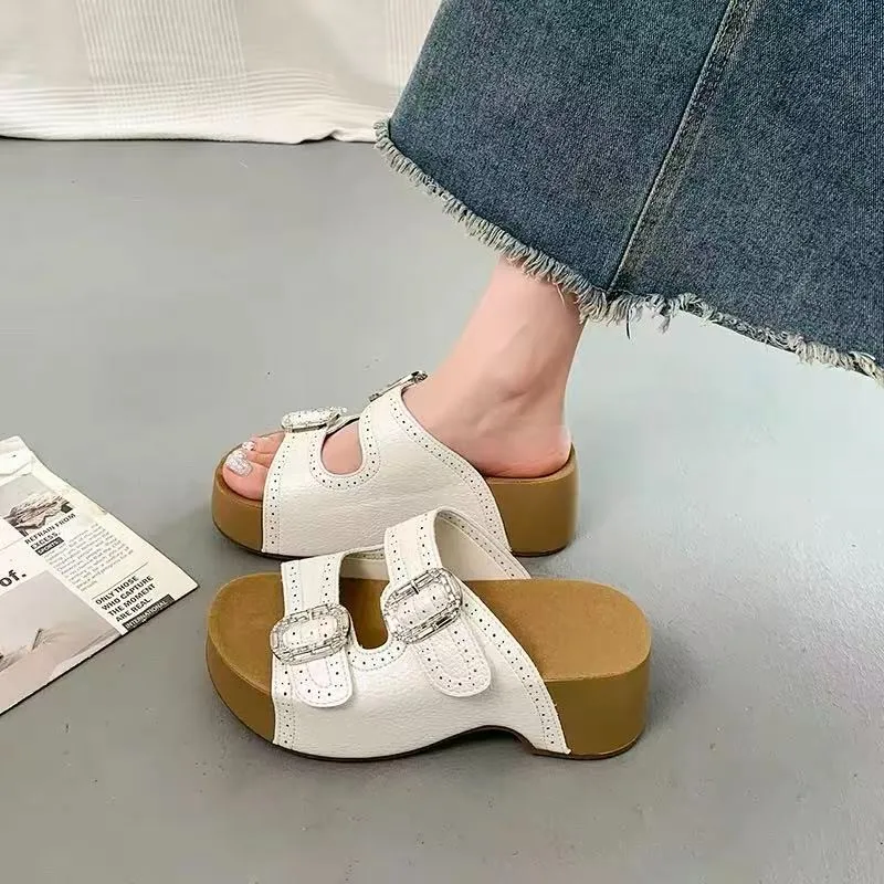 Women's flat heel open toe fashion slides summer solid simple soft sole sandals casual slippers for walking and shopping daily