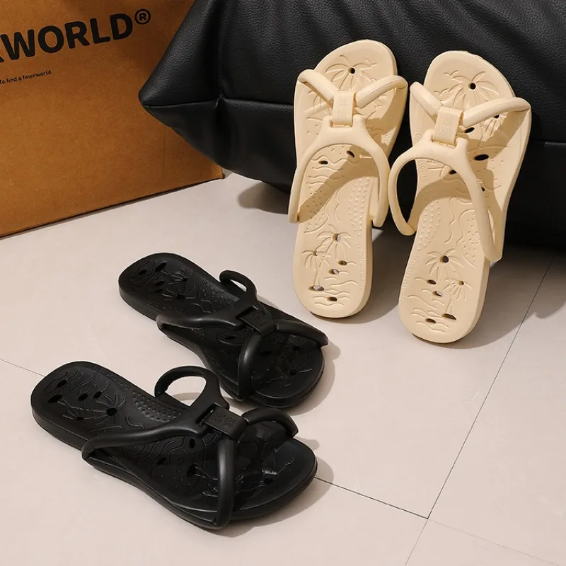 Upgraded Drainage Holes Foldable Travel Slippers Ultra Soft EVA Quick Drying Hotel Bathroom Men Women
