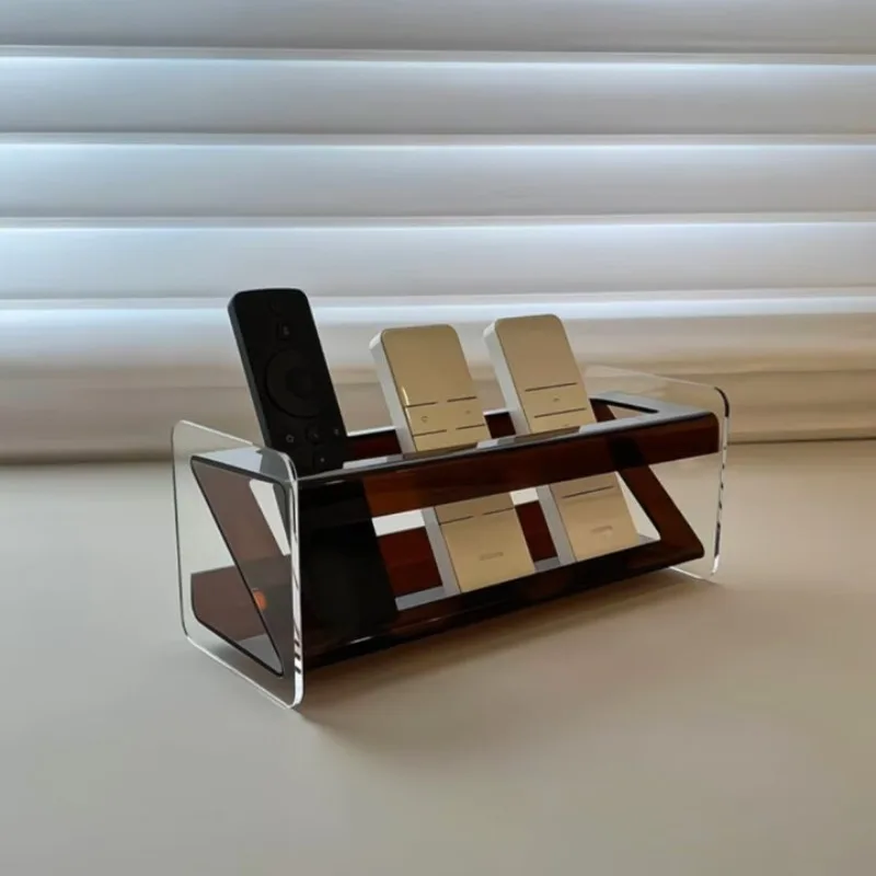 

Acrylic desktop storage box, multi-function mobile phone remote control shelf, light luxury coffee table display box