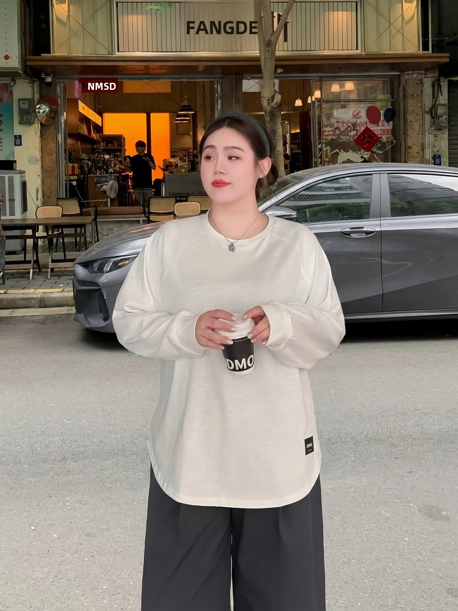 

Свободный свитшот с круглым вырезом, новинка весеннего сезона, для повседневной носки, комфортный топ из хлопковой смеси для женщин больших размеров