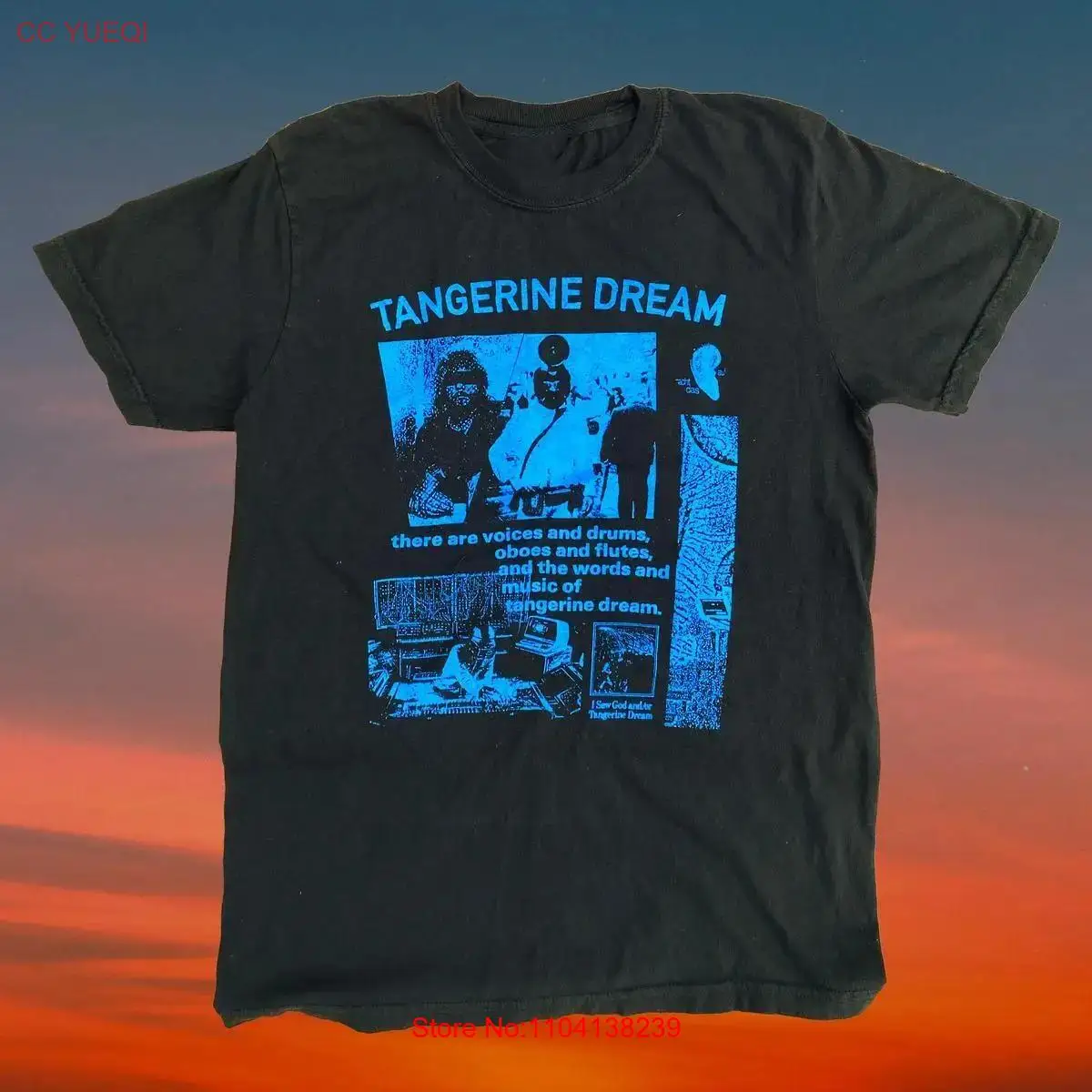 Tangerine Dream Band There Are Voices Shirt Classic Black Unisex S-5XL NE2362