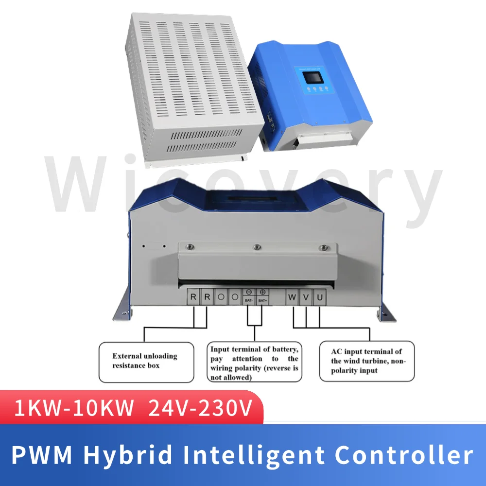 

1000W 10000W With Dump Load Wind Solar Hybrid System 380V 48V 110V 220V PWM Charge Controller For Wind Turbine Home Appliance