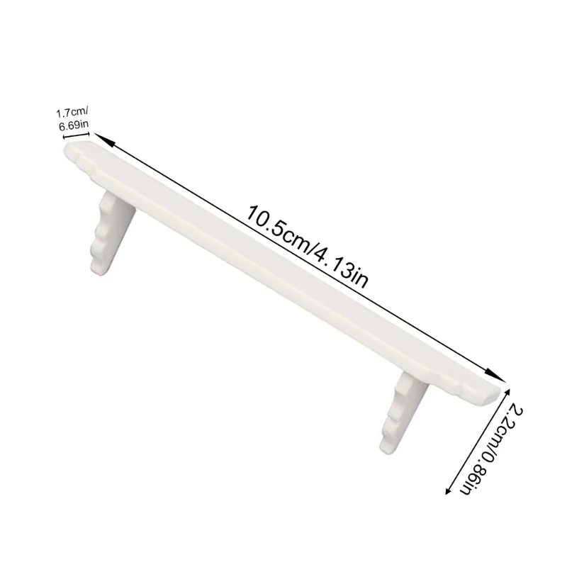 白い木製ミニチュアアクセサリー壁掛け棚収納ソリューション 1/12 スケール小さな部屋 15UB