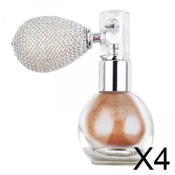 Highlighter spray glitter alto brilho pó conjunto de maquiagem rosto corpo cosméticos brilho para festa feminina