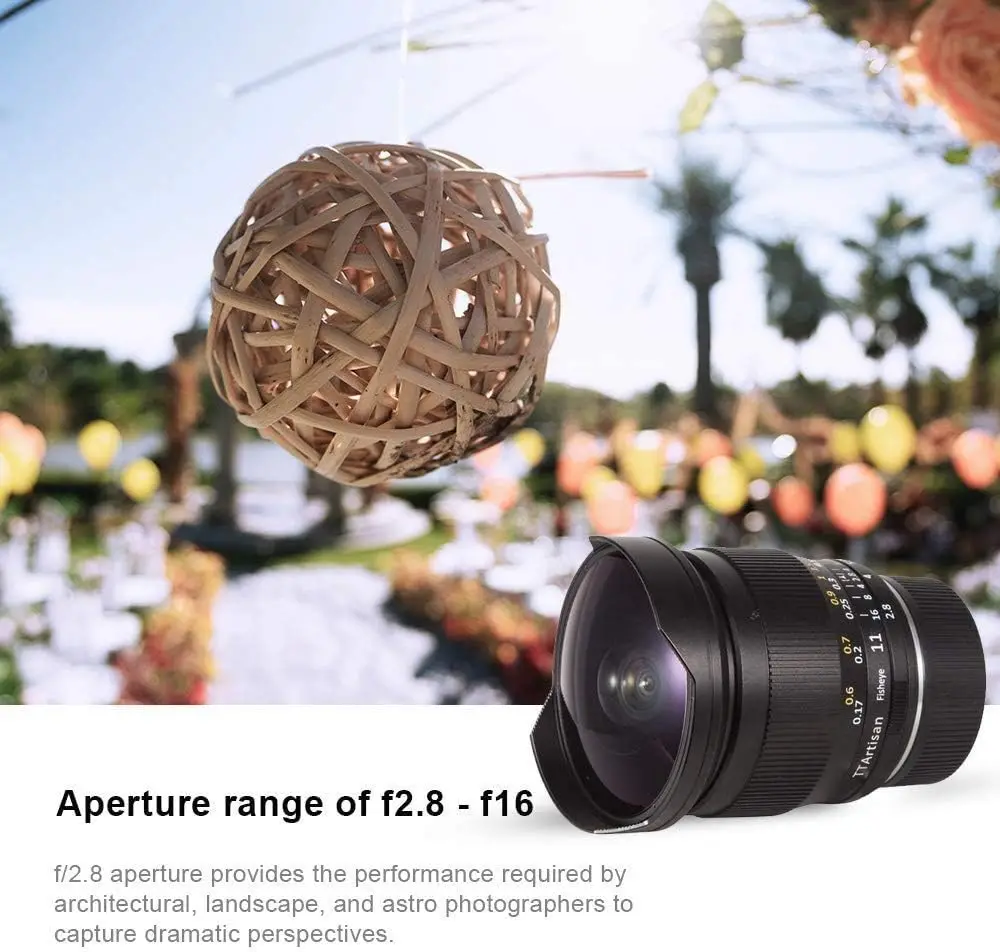 TTArtisan 11mm F2.8 Full Frame Ultra-Wide Fisheye Lens Sony E Canon EF R Fuji GFX Nikon Z Leica Sigma Lumix Mirrorless Camera