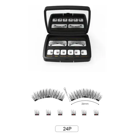 3D Magnetiska Ögonfransar Kit Med Olika Densitet Dubbla Lösögonfransar Återanvändbara Lätt Att Bära Lösögonfransförlängning Makeup Kit 8 best sales magnetiska ögonfransar - №8