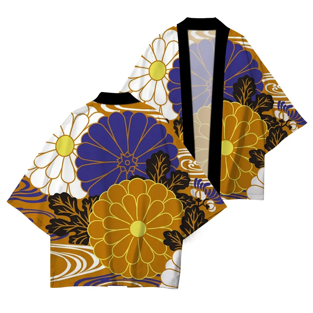 Fashion Pattern Printing Process Daily Casual Kimono Comfortable High Quality Cardigan Half Sleeve 2024 Spring Fashion New