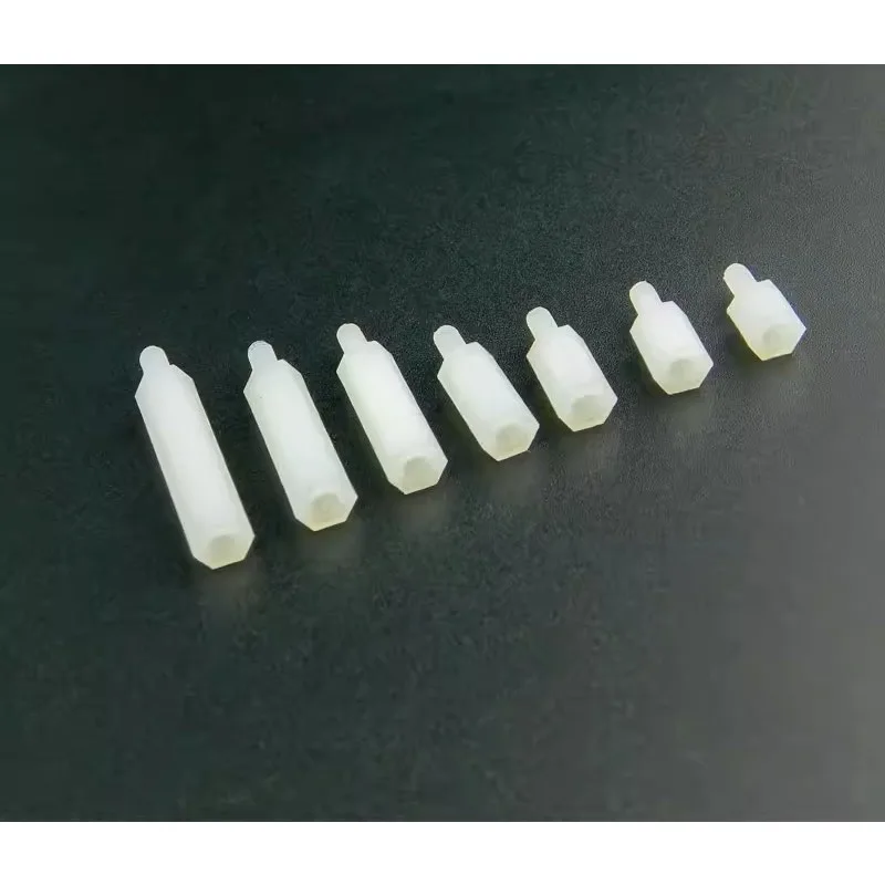 

Hexagon Nylon Post Screw Nut Nut Single Head M2 M2.5 M3 M4 Nylon Post Model Aircraft Plastic Support Column