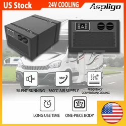 Aspligo 12V 24V Automotive Electric Air Conditioner All-in-one Embed Air Conditioner with Remote Control for RV Campervan Truck