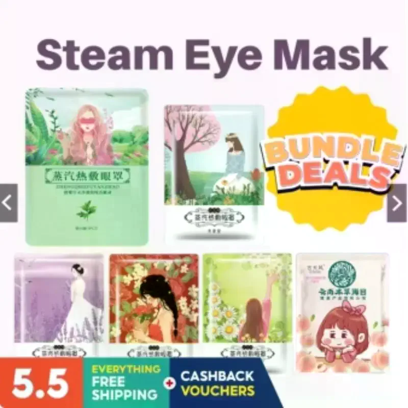 /JCS/& Rose Steam Lavender Peach Scents In Artemisia 5pack Available Blackout Self-heating Eye Masks All Chamomile