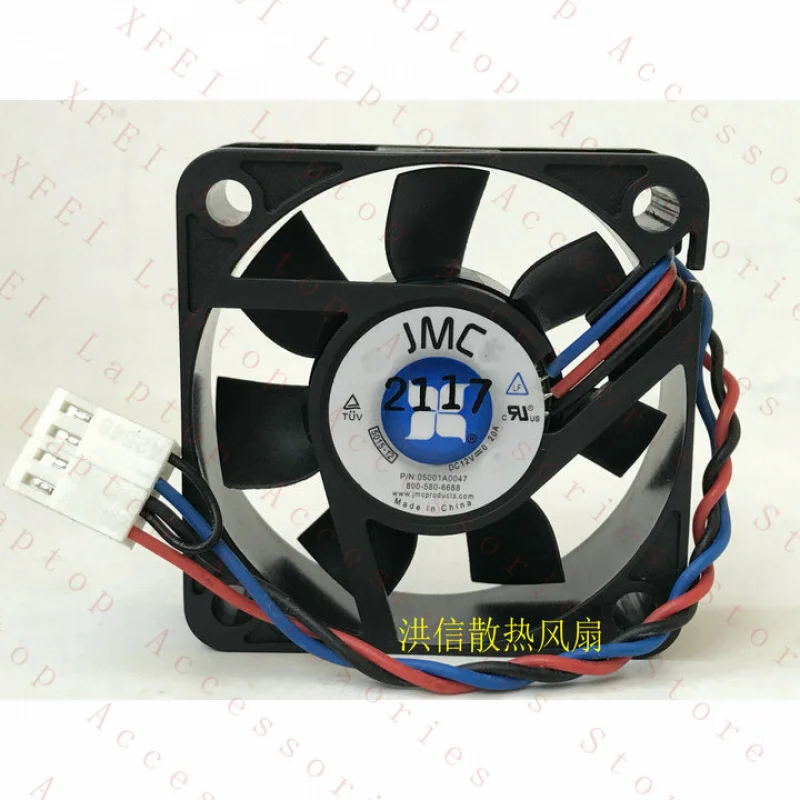 

Вентилятор охлаждения JMC Fan 5015-12 DC 12V 0.20A, 3-проводной, 4-контактный, 50*15 мм, 1 шт.