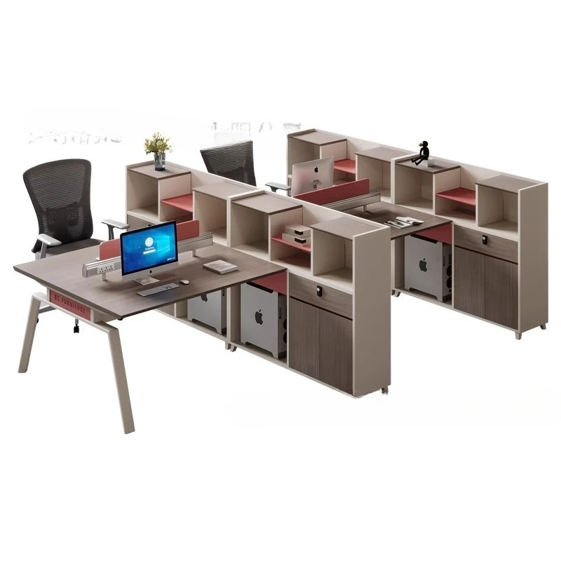 

Комбинированная рабочая станция офисного стола и стула, двойной финансовый стол, opposite 6, персонал