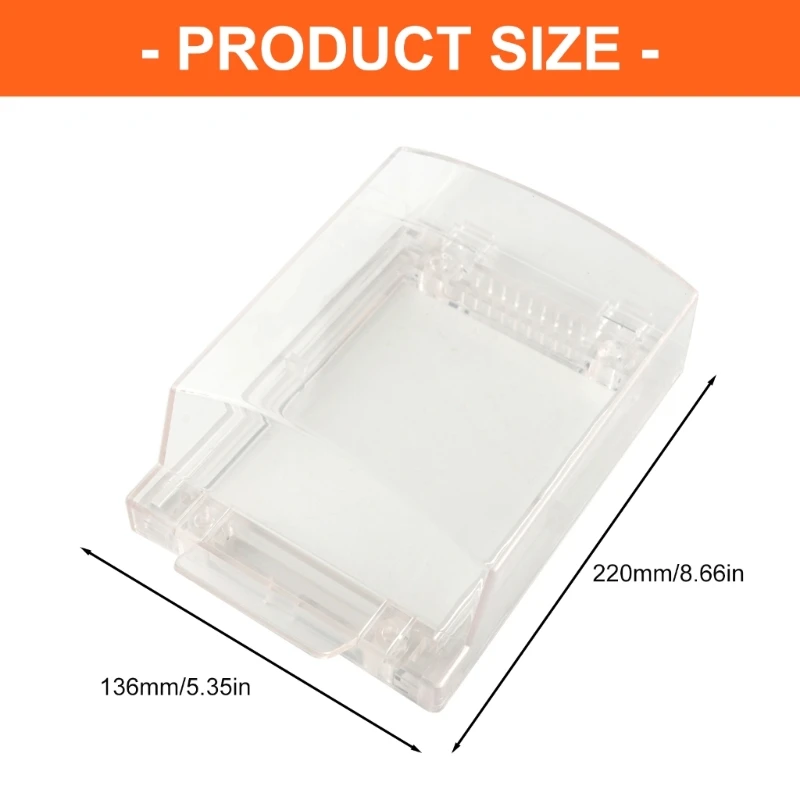 Weatherproof Switches Guard Impact Resistant Clear Enclosure for Outdoor Use