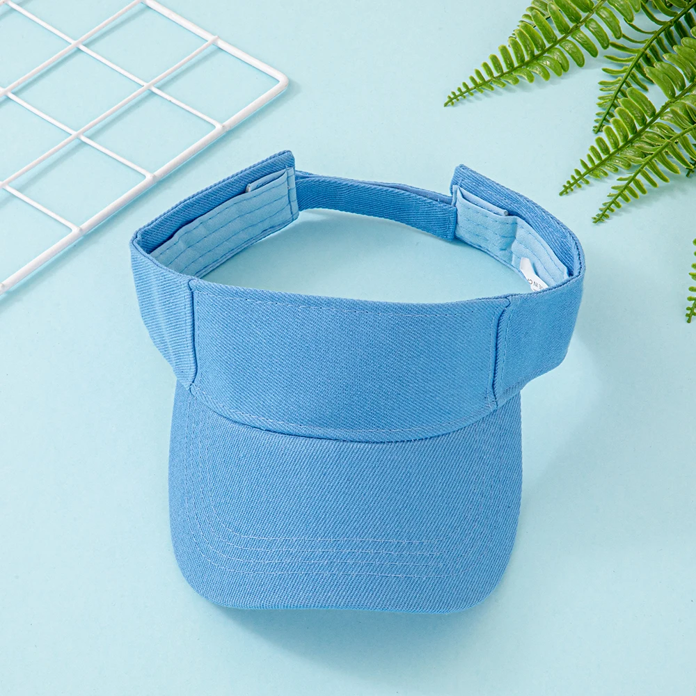 Baumwoll-Sonnenblende für Damen und Herren – Verstellbare Baseballkappe mit offenem Oberteil für Sport, Laufen, Golf, Strand – Mehrere leuchtende Farben – Detail 15