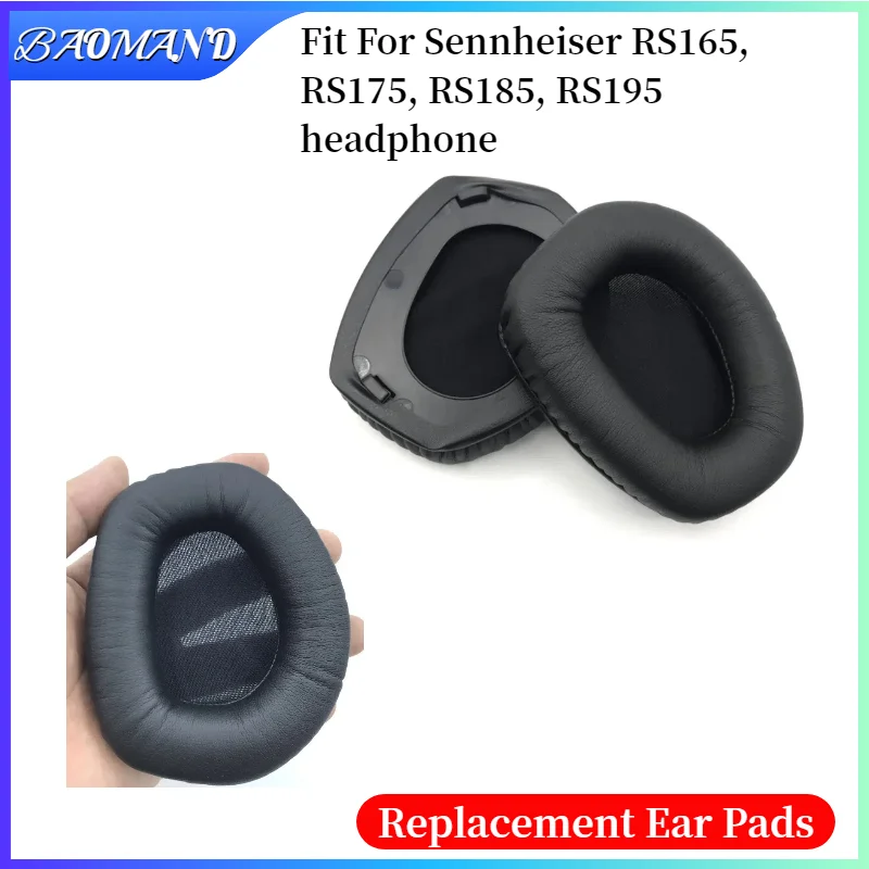 

Soft Foam Protein Leather Headphone Earpads Ear Pads For Sennheiser RS165, RS175, RS185, RS195 Headset Earmuff Earphone Sleeve