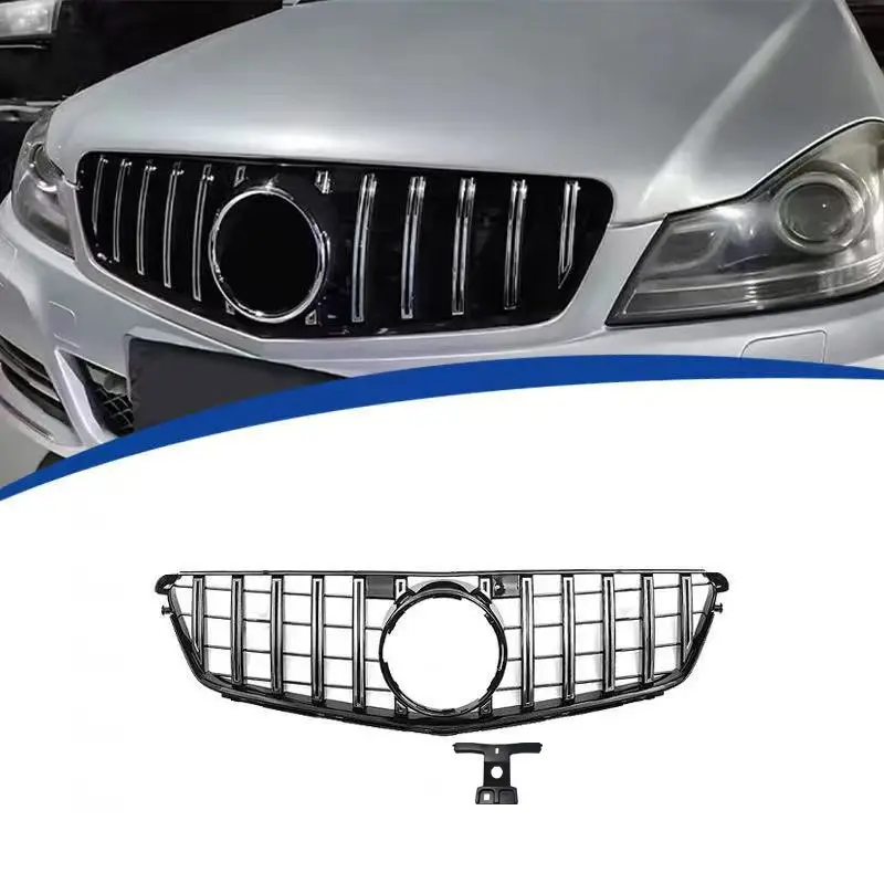 

Для Mercedes-Benz C-Class W204/2009-2014 GT Style Racing Grills Комплект передней решетки