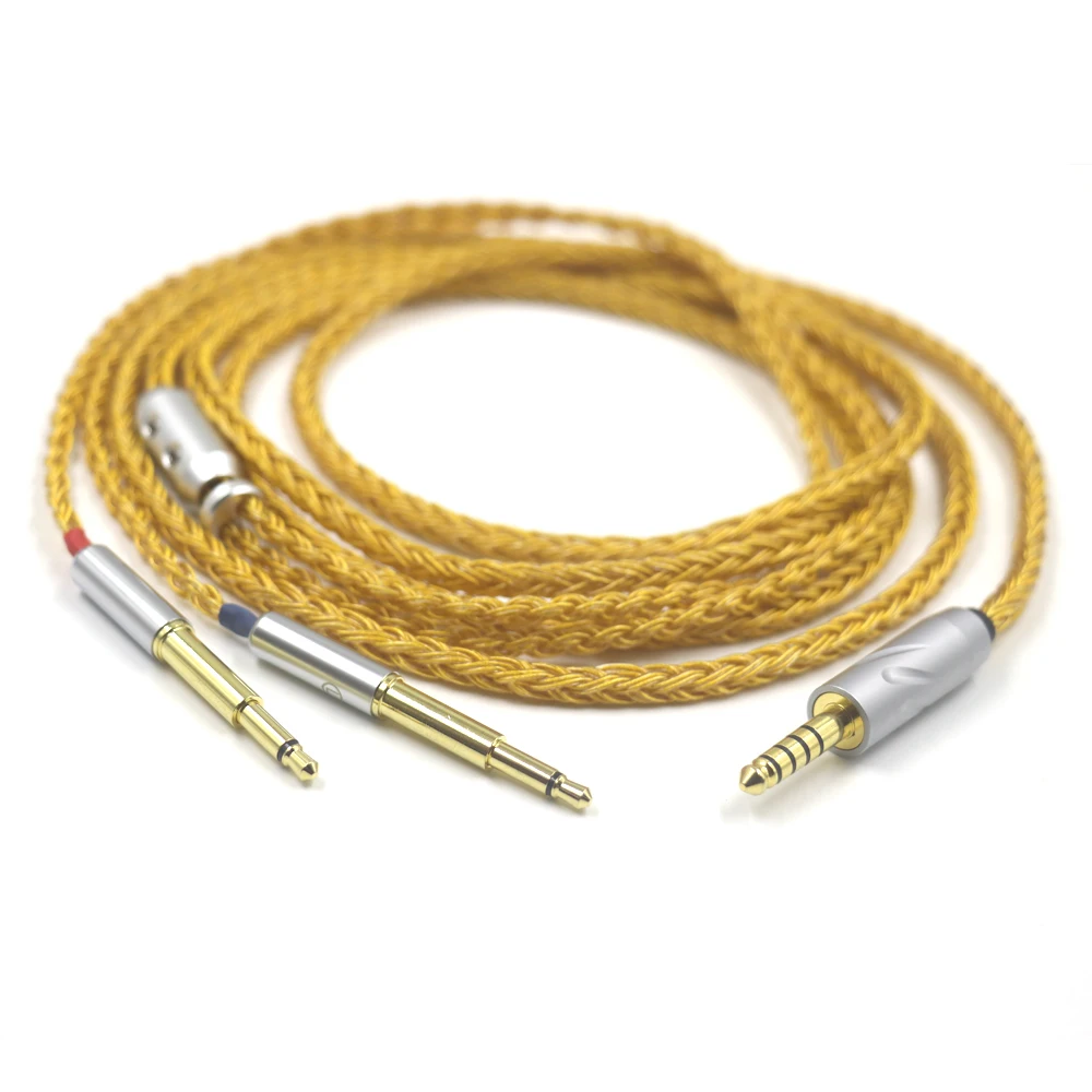 16 Core 24k Gold Plated Earphone Cable Upgrade Balanced XLR 2.5/4.4mm For Meze 99 Classic/99 Noir/99 Neo/109 Pro/Liric Headphone