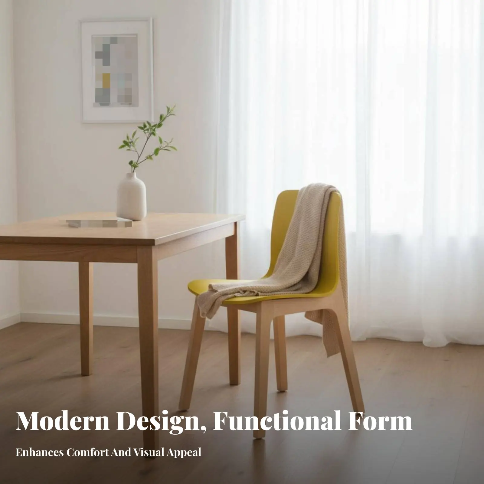 

Стул с литым корпусом и деревянными ножками в скандинавском стиле, с ножками на шкантах, удобное сиденье, простая сборка, для кухни