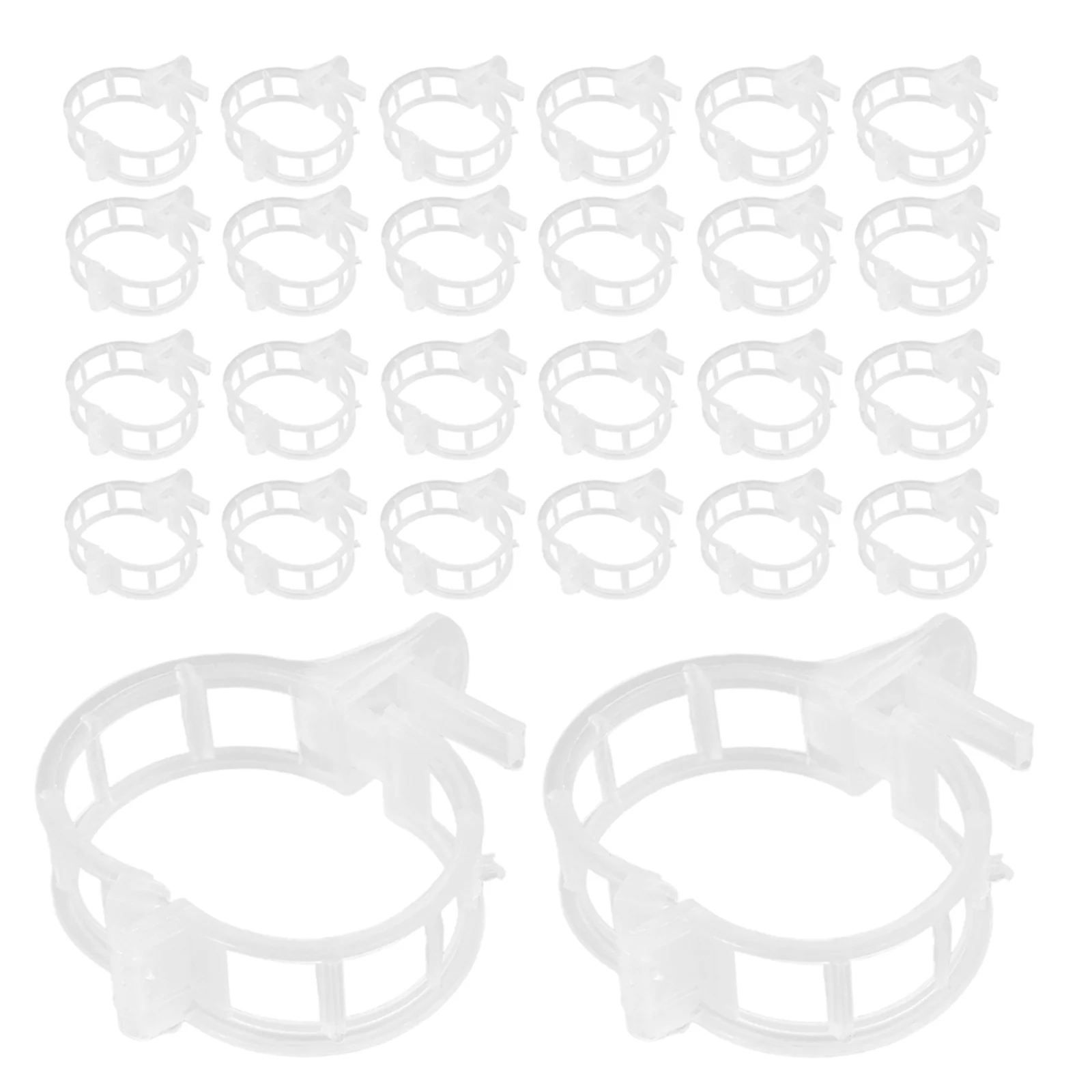 

400Pcs Plastic Vine Clips - Adjustable Garden Trellis Supports for Vegetables Tomatoes - Weather Resistant Plant Stem Fixing