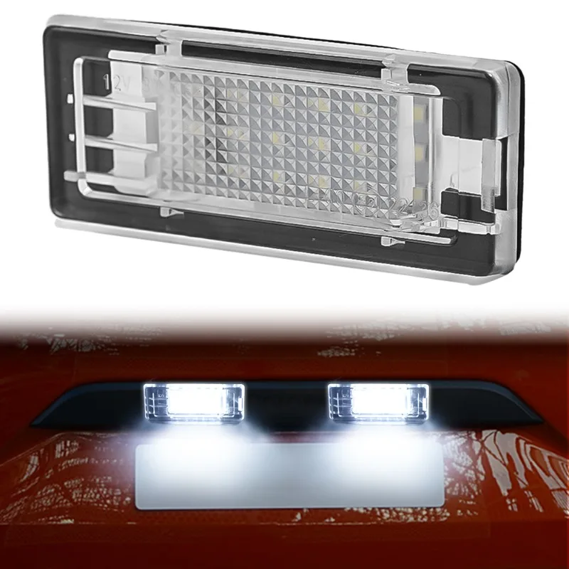 2pcs Suitable for Dacia Duster 2010 Special Car Licence Plate Lights Signal Light LED Energy Saving Illumination Lamp Auto Parts