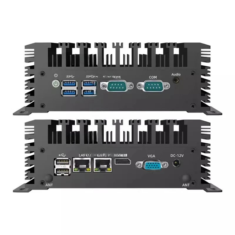 Mini industrial computer host, fanless industrial dual network 2 serial port embedded small mini low power consumption li 578N10
