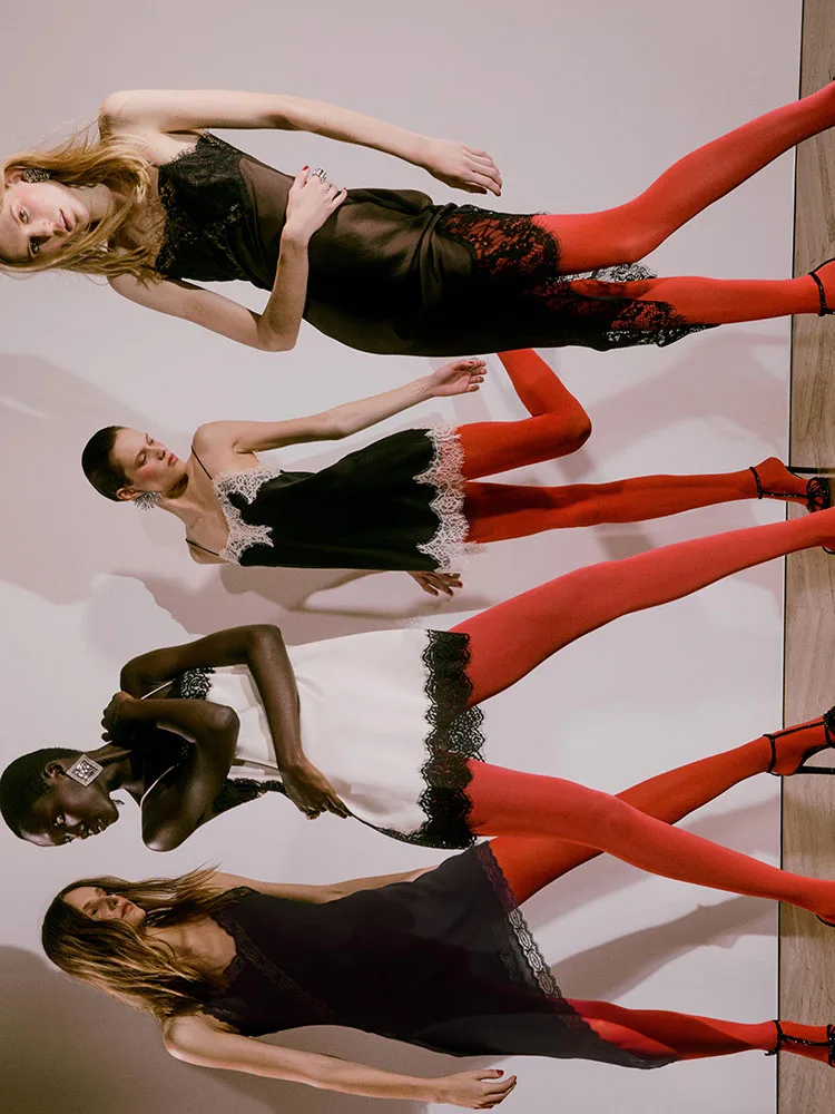 ملابس شتوية جديدة لعام 2025 ذات لون جميل من كولون الحرير والساتان الملمس للسيدات ملابس أداء المسرح من Ele Aosphere #5