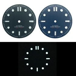 31mm Watch Dial Sea Master Style for NH38A NH35A Movement Blue Black No-Date BGW9 Lume  Watch Parts Mod