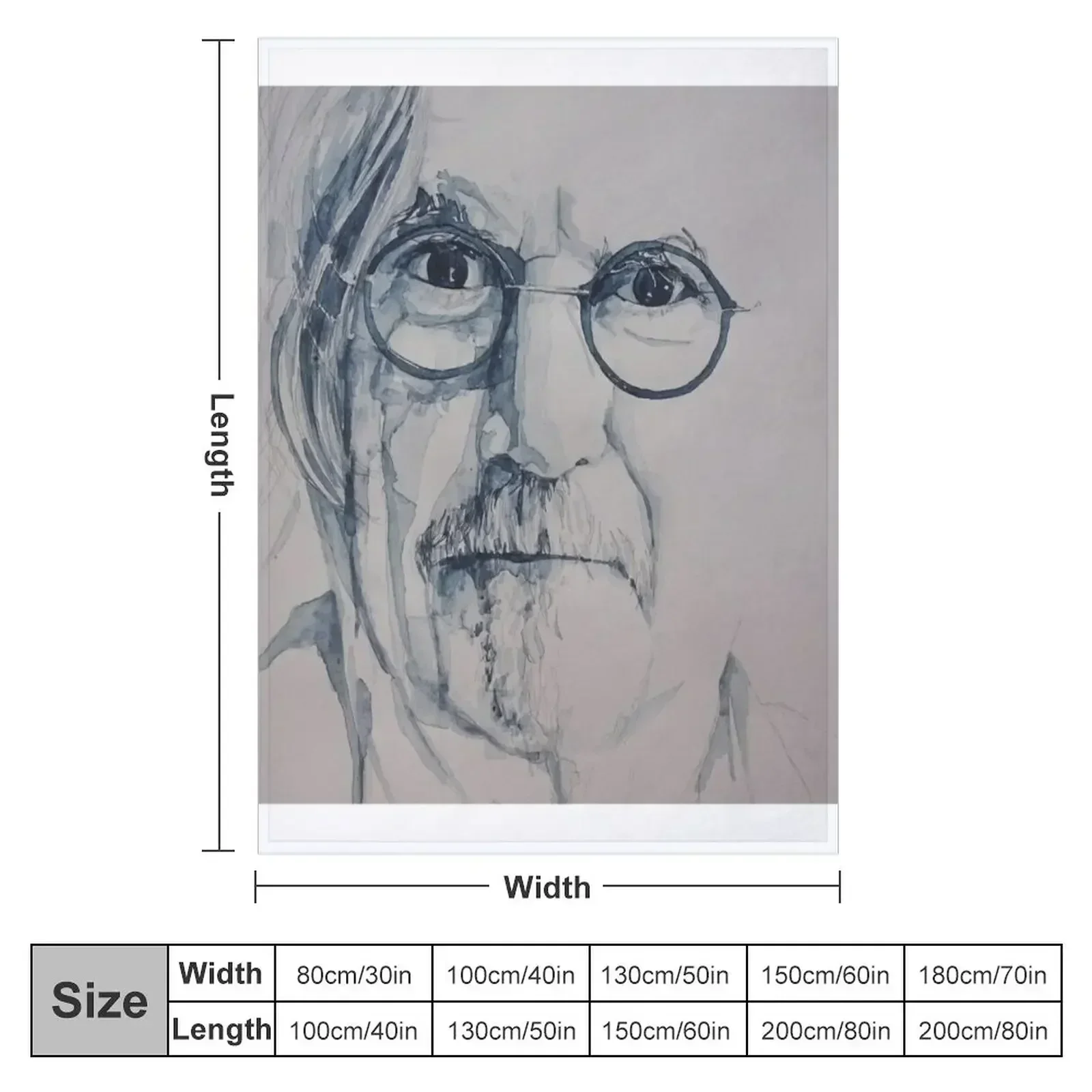 Billy Connolly - Watercolour Throw Blanket For Sofa Thin Luxury Throw Personalized Gift Sleeping Bag Blankets