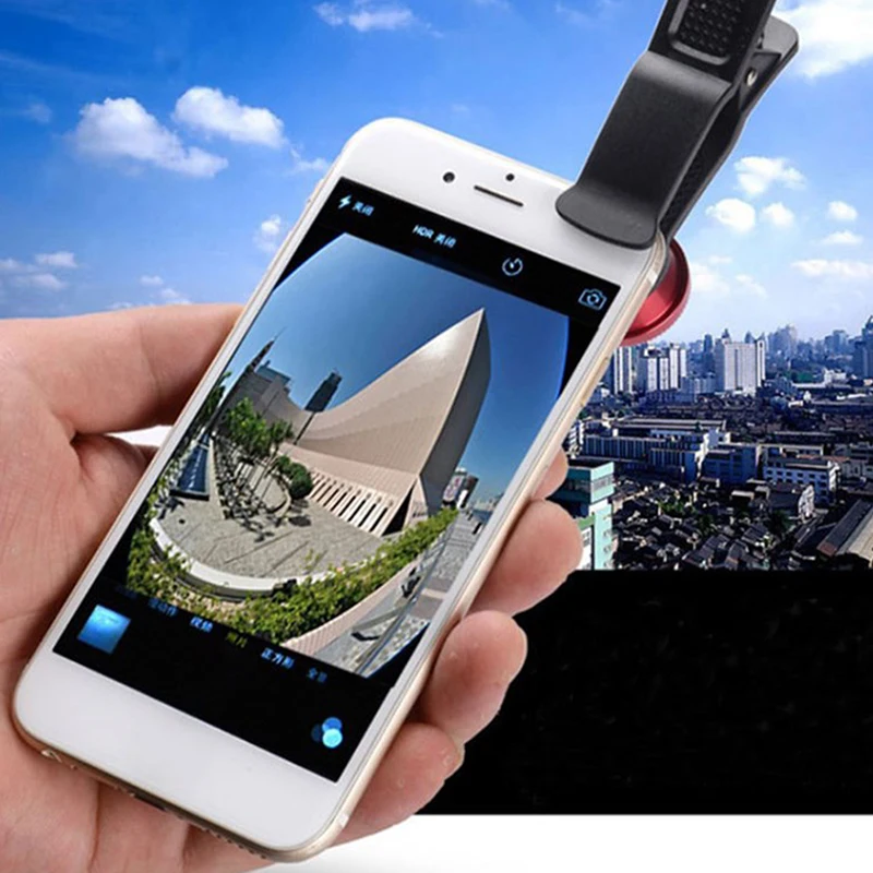 3In1 Phone Lens Generic Camera for Smartphone Wide Angle Fisheye Lens and Clip Macro Camera Sets For Universal Cell Phone