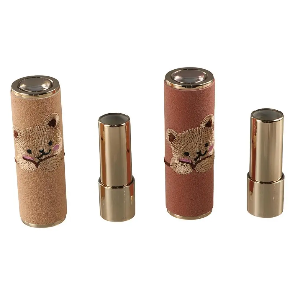 Little Bear Lipstick Container Replacement Holder Portable Empty Lip Balm Container 3.5ML Refillable Bottles Makeup Tools