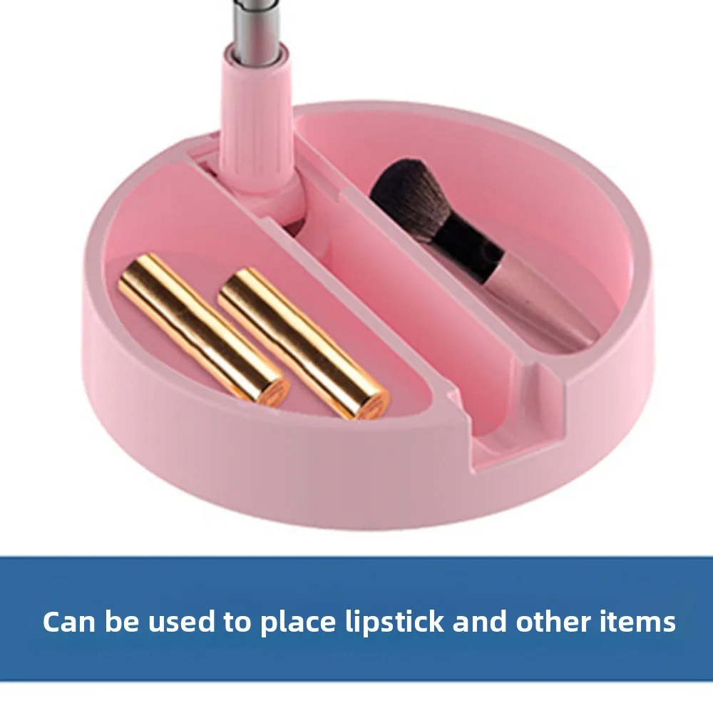 

Adjustable Height Makeup Mirror Fill Light Bracket Folding Portable Fill Light Phone Stand Stable Base Universal