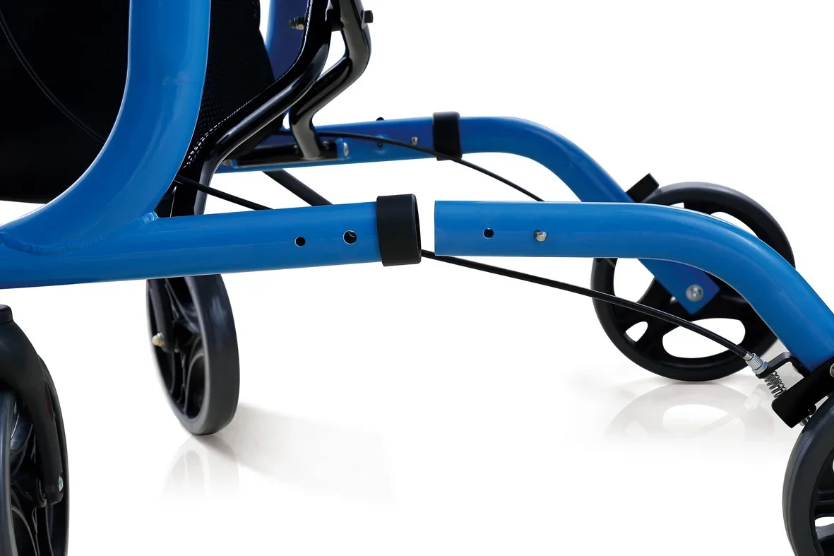 Aluminum Durable Foldable Walker Rollator Attached Shopping Bag for disabled
