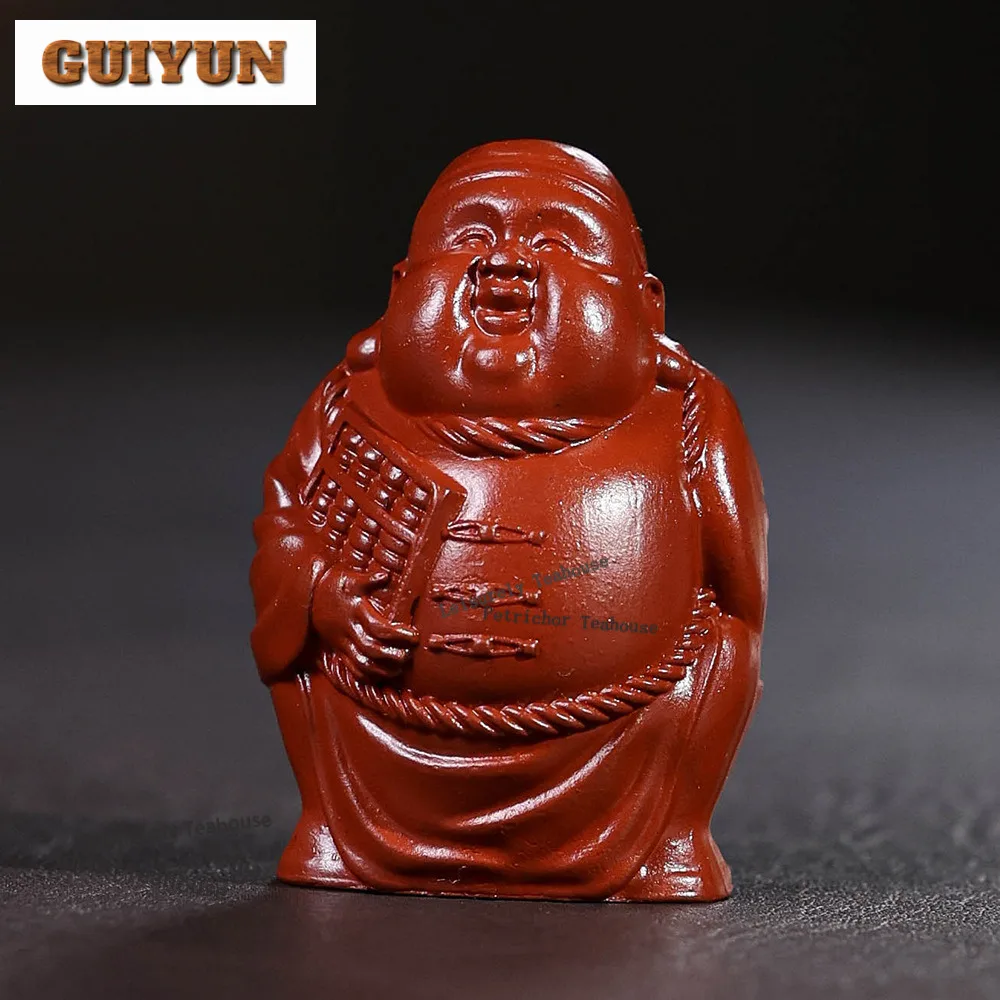 

Исин Фиолетовая глина Бог богатства Чайный питомец Винтажный цветочный горшок Ландшафтный дизайн Чайная фигурка Игрушки Чайная статуя Коллекция украшений