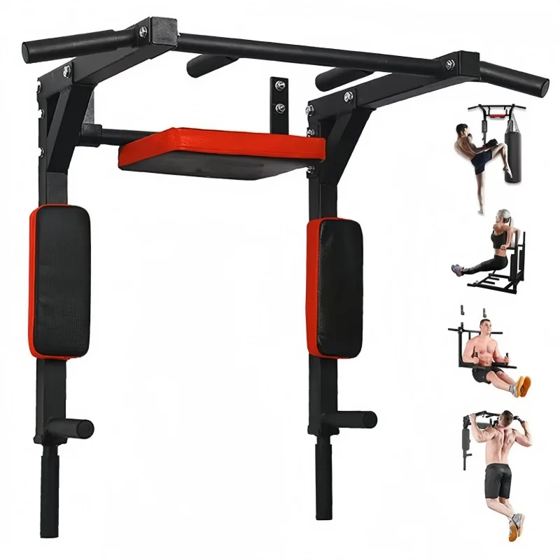 Multifunktionale, an der Wand montierte Klimmzugstange, Heim-Fitnessgeräte, verstellbare horizontale Stange für das Bauchtraining von Chin-Up-Beinen