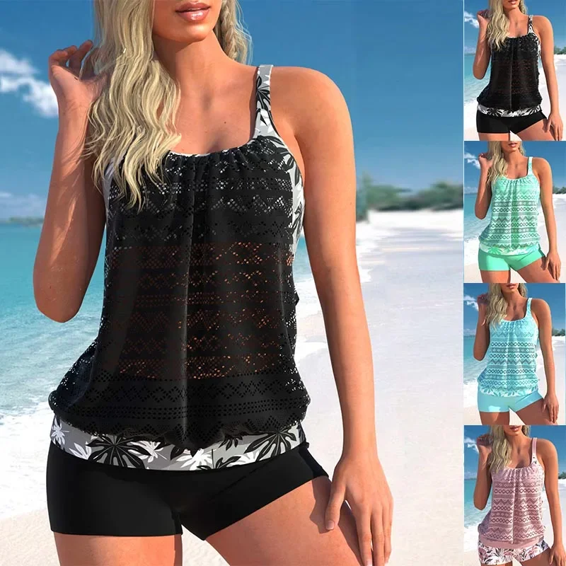 

2023 Summer Regular Tankini New Design Printed Women's Swimwear Two Piece Swimwear Bikini Set Beach Wear Swimwear Swimwear Set