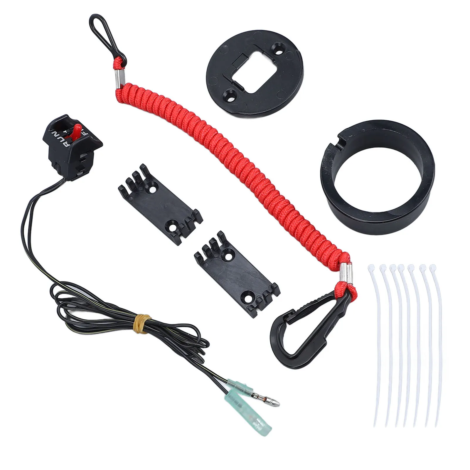 

Ремешок двигателя аварийной остановки 19674A07 Ремешок безопасности двигателя, устойчивый к ударам окислению для подвесного двигателя Mariner