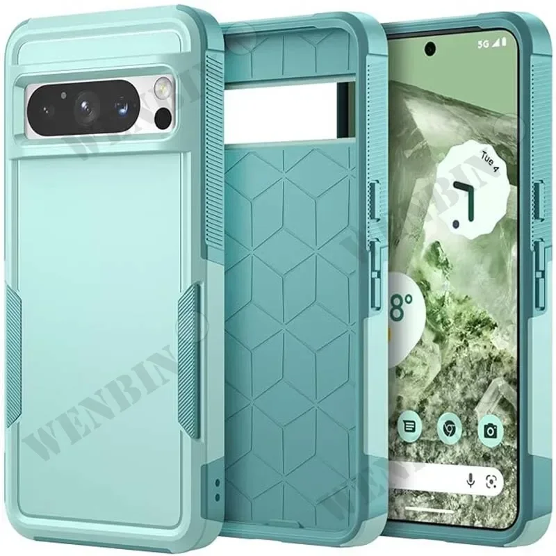 Funda protectora para Google Pixel 9, 8 Pro, 7 Pro, 7A, 6A, resistente, parte trasera dura, delgada, anticaída, resistente, Premium, a prueba de