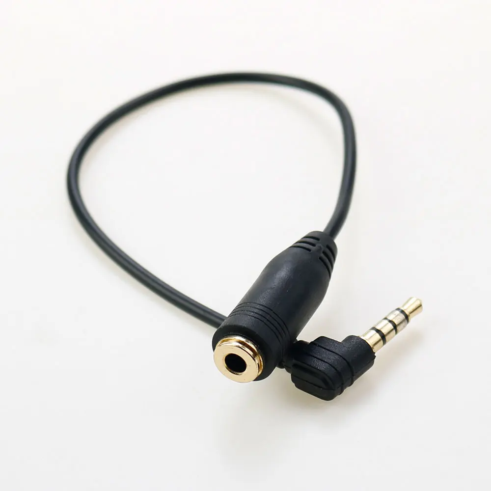 1Pcs 3.5mm Adapter Connector TRS toTRRS Converter Cable 3 Pole TRS Female to 4 Pole TRRS Male For Microphone Accessories