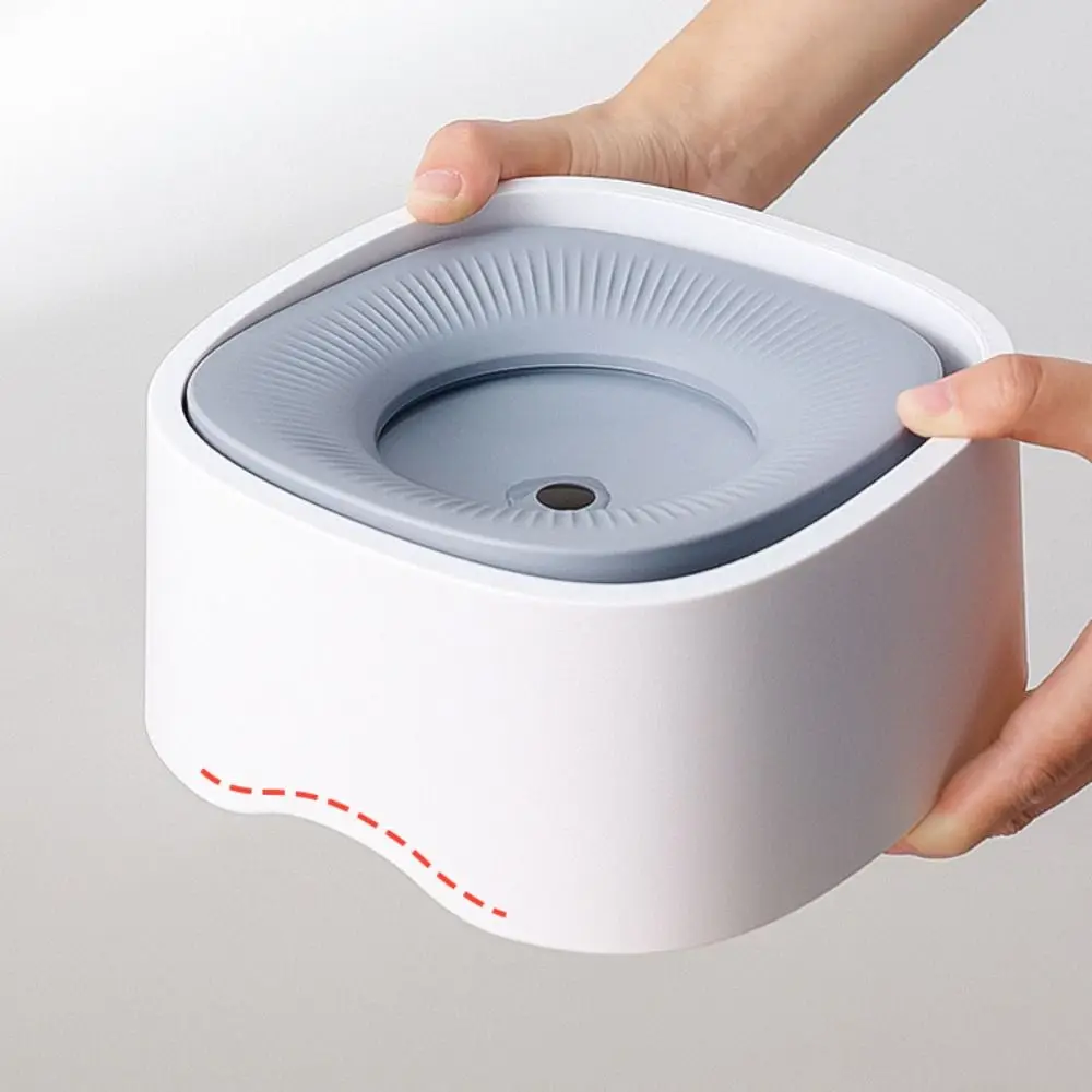 Not Wet Mouth Dog Floating Bowl Anti-Splash Dustproof Cat Water Drinker Plastic 1200ml Pet Water Dispenser Home #2